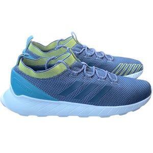 adidas Questar Rise Cloudfoam Men's Size 10.5 Gray Trainers Lace Up Sock Shoe